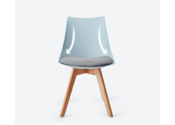 Gebogen Achter Noordse Stijl het Dineren Stoel, Leer Houten het Dineren Stoelen
