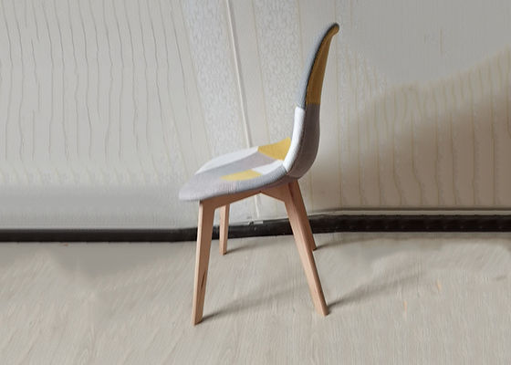 het Fluweel van de beukdraad en Houten het Dineren Stoelen met Rugleuningsontwerp