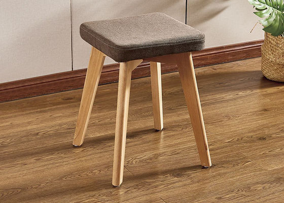 Beklede Voetsteun Moderne het Kleden zich Kruk, Grey Velvet Stool For Dressing-Lijst