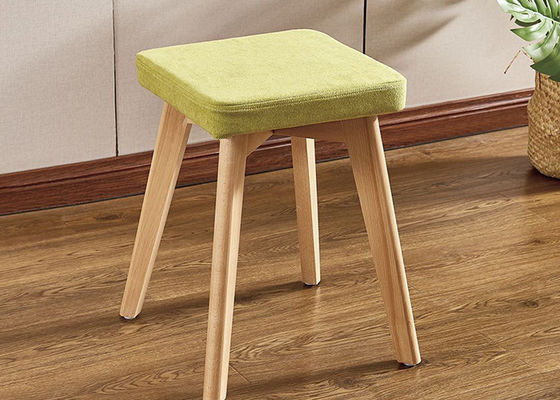 Zachte Beklede Moderne het Kleden zich Krukstoel met Stevig Houten Kader